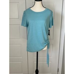 NEW Redy Women’s Turquoise Top with Side Tie & Rouching
